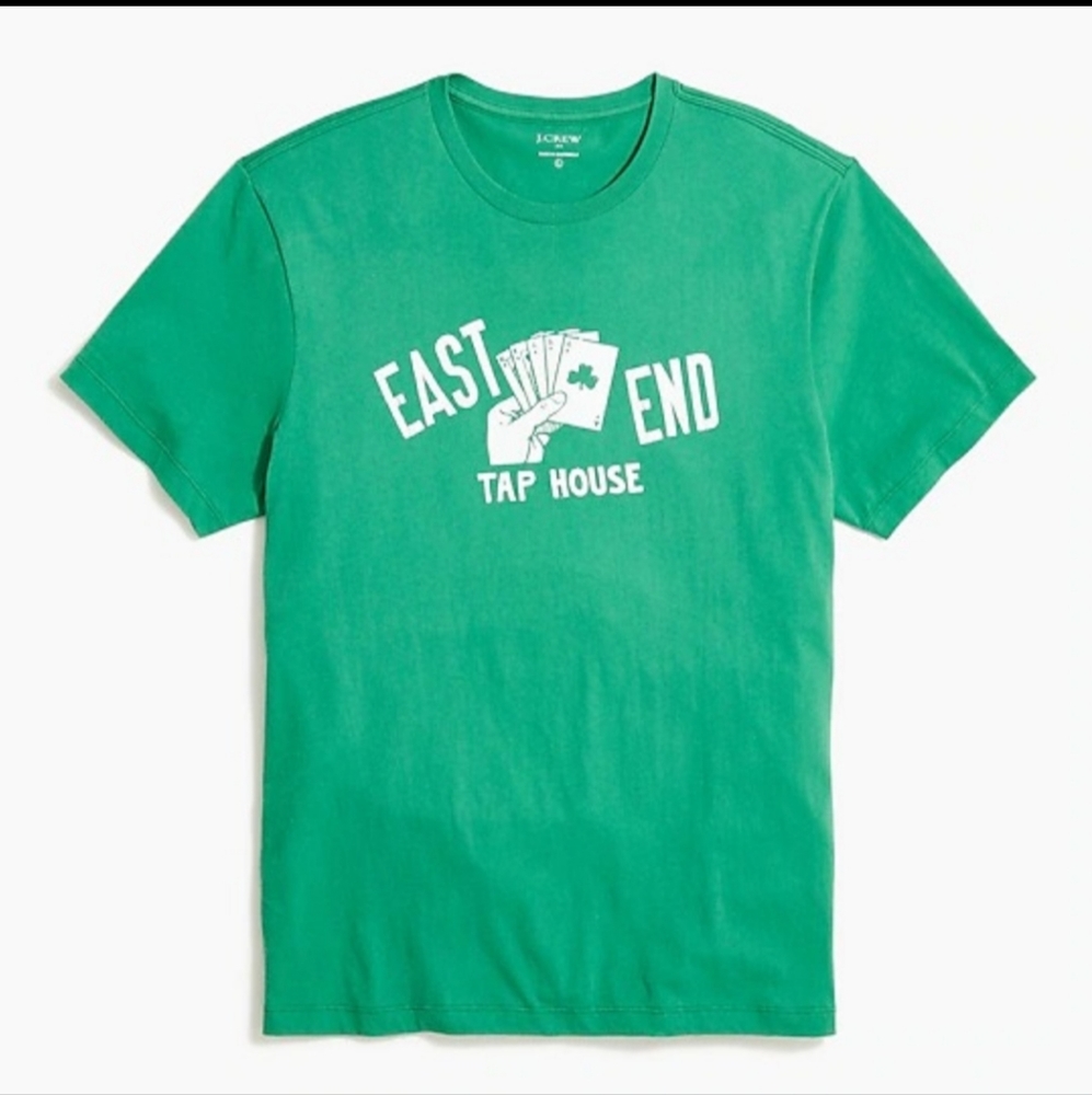 J.CREW EAST END TAP HOUSE T-SHIRT GREEN XXL 47-49 BNWT RETIRED